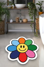 Mijölnir Smiling 120 Alfombrilla de Baño Multicolor